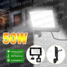 Image of Outdoor External Exterior Wall Flood Light LED Motion Sensor Security Floodlight