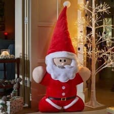 Image of Christmas Santa Claus Decoration Soft Plush Fabric Xmas Kid's Toy Home XLarge
