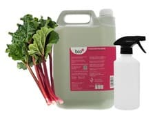 Image of Cleaner Sanitiser Bio-D All Purpose 5 Litre Rhubarb + Sprayer Bottle (empty)