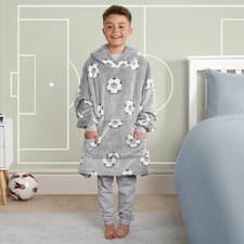 Image of Hoodie Blanket Glow In The Dark Football Sherpa Fleece Oversized Soft Jumper