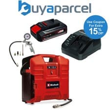 Image of Einhell Power X-Change 18v Cordless Portable Compressor TE-AC + 2.5AH Kit