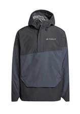 Image of Adidas Terrex Xploric 2.5L Climaproof Anorak Jacket Black / Carbon Mens Size Sm
