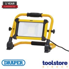 Image of Draper 03173 110V SMD LED Folding Site Light, 30W, 3300 Lumens