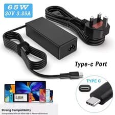 Image of Type C Laptop Charger 65W - USB C for Apple, Lenovo, Samsung, Acer, NoteBook 65W