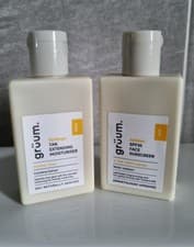 Image of NEW Gruum SPF30 Face Sunscreen & Tan Extending Moisturiser Travel Size 50ml