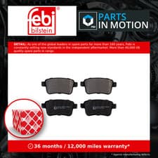 Image of Brake Pads Set Rear 16897 Febi A4154210400 A4154210410 4154210400 4154210410 New