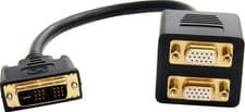 Image of StarTech DVISPL1W 1 Ft 0.3M DVI-I Analog To 2x VGA Video Splitter Cable