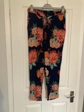 Image of BNWT Women's Trousers Size 12 Dorothy Perkins Tie Belt Pockets RRP £24
