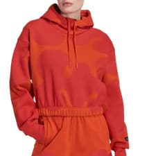Image of ADIDAS SPORTSWEAR MARIMEKKO CROPPED HOODIE ORANGE UK S,M,L,XL LAST FEW NEW