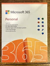 Image of Microsoft Office 365 Personal - 1 Year Subscription SEALED w Key P8 (QQ2-01399)