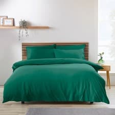 Image of Catherine Lansfield So Soft Non-Iron Duvet Cover Bed Set Or Fitted Sheet Teal