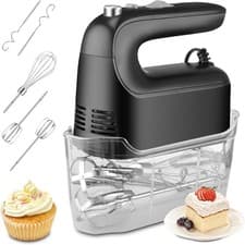 Image of Panana Hand Mixer Electric Whisk, 5 Self Control Speed with Turbo Button, Food