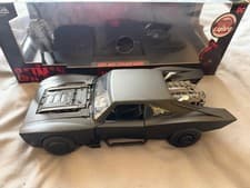 Image of 1/18 The Batman Batmobile with lights and figure JADA