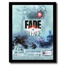 Image of 2019 Fade to Silence Framed Print Ad/Poster PS4 Xbox One PC Video Game Room Art