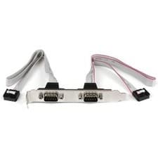 Image of Startech 2 Port 16In Db9 Serial Port Bracket To 10 Pin Header Serial/Idc for Mot