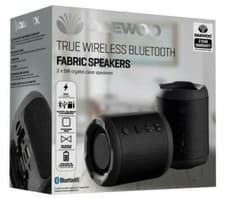 Image of DAEWOO True Wireless Bluetooth Fabric Speakers