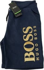 Image of HUGO BOSS BRAND NEW TERRY COTTON SWEAT MEN'S SHORTS