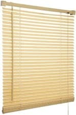 Image of PVC Venetian Blinds Wood Grain effect Window Blind Trimable Easy Fit Home Office