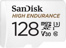 Image of Sandisk 128GB High Endurance Microsdxc Card for IP Cams & Dash Cams + SD Adapter
