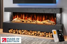 Image of Angelo Electric Fireplace Suite | Complete Package | LED Flame | Made in UK