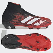 Image of adidas Predator Mutator 20+ FG Junior Football Boots Boys Girls Black Red SIZES