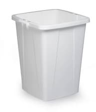 Image of Durable 90L Waste Bin White | Square Recycling Bin | Food Bin | DURABIN