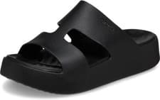 Image of Crocs Women's Getaway Platform H-Strap Black Sandals UK Size 8