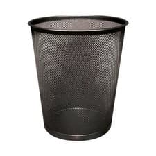 Image of Q-Connect Waste Bin Mesh 18 Litre Black KF00871