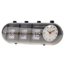 Image of Auto flip calendar clock flip clock alarm clock table clock quartz clock with