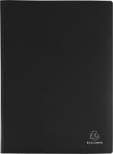 Image of A4 10 Pockets Display Book Soft Cover Exacompta Anti-Glare Presentation Black