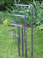 Image of Plant Supports (Naturally Rusting Bow-Supports) Made in UK from Solid 6mm Metal.