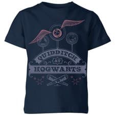 Image of Harry Potter Quidditch at Hogwarts T-Shirt Kids | Official Licensed | Navy