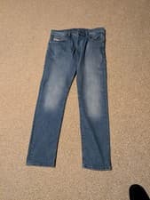 Image of Diesel Men's Straight Leg Jeans, Regular Fit