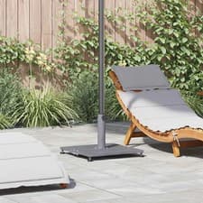 Image of Outdoor Umbrella Base Dark grey wood look 45 x 45 x 31 cm Steel vidaXL