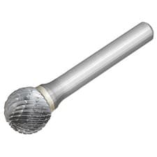 Image of Dormer P8076.3X3.0 Solid Carbide Bright Rotary Burr Ball 6.3 x 3mm