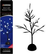 Image of Christmas Workshop 24 LED Bright White Blue Blossom Tree Indoor Light