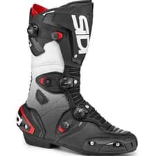 Image of SIDI Mag 1 Sports Racing Motorcycle/Motorbike Boots - Black/White