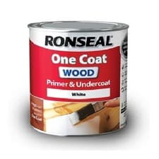 Image of Ronseal  One Coat Wood Primer and Undercoat White  2.5L