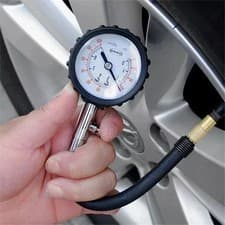 Image of Professional Tyre Pressure Gauge with Flexible Hose UK PRO Tool Accurate 100 PSI