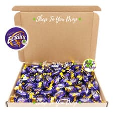 Image of 300g CADBURY CHOCOLATE ECLAIRS GIFT BOX Caramel Toffee Sweets Personalised Tag🍬