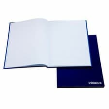 Image of MS3905 A5 x 5 Lined Book Manuscript Ruled Casebound Blue Feint Ruled 190p (O2)