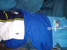 Image of Three pairs of Umbro shorts size xxl 