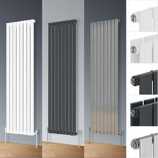 Image of Vertical Designer Radiator Single Double Flat Panel Central Heating Tall Rads