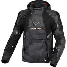 Image of Macna Bradical Motorcycle Waterproof Textile Jacket - Black / Grey Camo