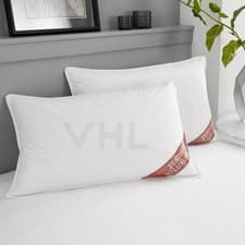 Image of Duck Feather & Down Pillows Pillow Extra Filled Hotel Quality PACK OF 2