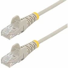 Image of Startech 7M Gray Slim Cat6 Ethernet Cable Snagless Rj45 Utp Lszh 28Awg Pure Bare