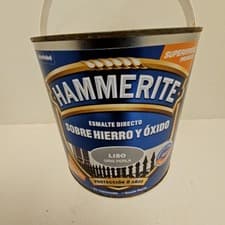 Image of Hammerite Grey Metal Paint smooth Direct to Rust 2.5 L M