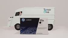 Image of HP Genuine CE255A 55A Black Toner Cartridge - New