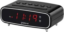 Image of Groov-e Rise - Digital Alarm Clock with FM Radio, LCD Display, & Dimmer Functio
