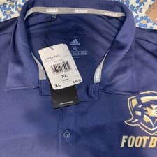 Image of Adidas Football Polo Shirt 3-Stripe Basic Navy Blue/White XL